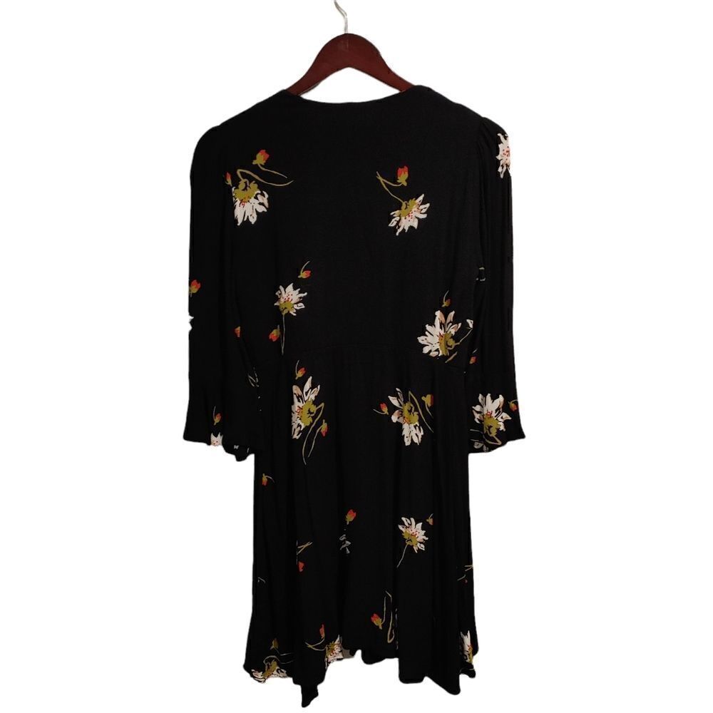 Free People Dress Times On My Side Mini Tea Small Black Floral - Picture 3 of 7